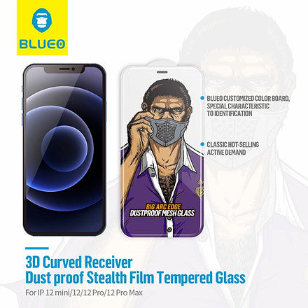 Blueo Dust Proof HD Tempered Glass for iPhone 13 Pro Max