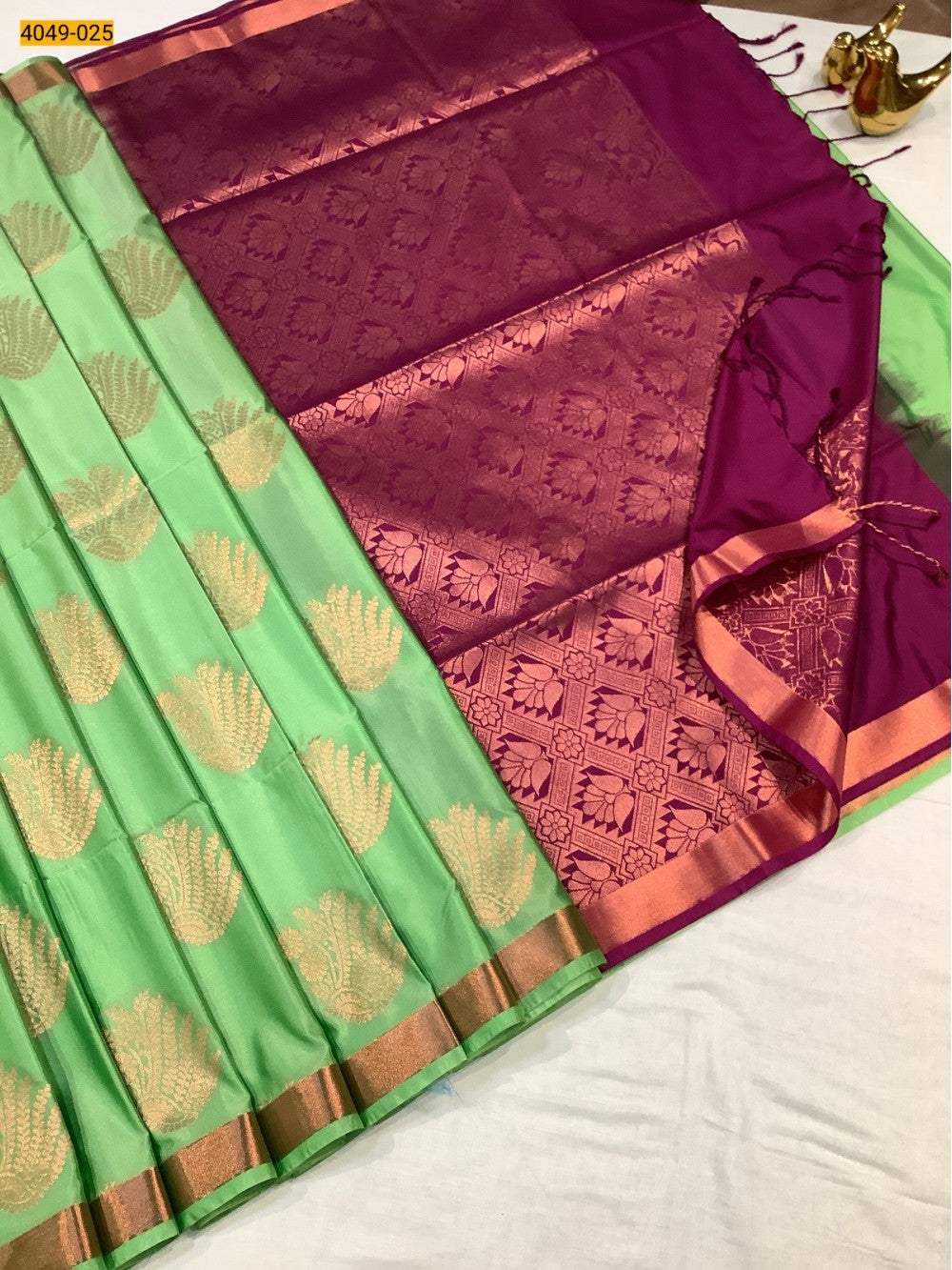 Green Premium Soft Silk Saree