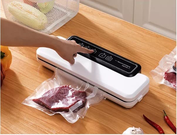 Enem Medium Vacuum Sealer (White), with Free 10 Pouches                                                                      Enem Medium Vacuum Sealer (White), with Free 10 Pouches