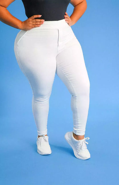 Calça Jeans Plus Size - Extreme Power Comfy Branca