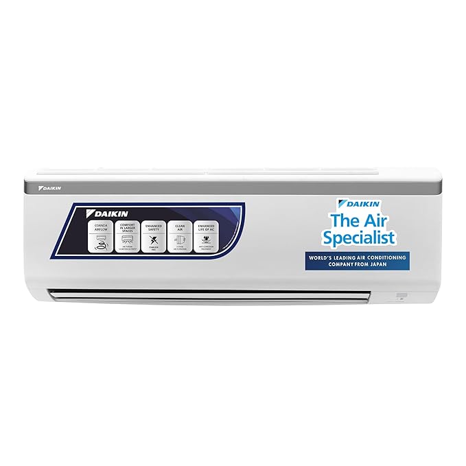 Daikin 0.8 Ton 3 Star, Fixed Speed Split AC (Copper, PM 2.5 Filter, 2022 Model, FTL28U, White)