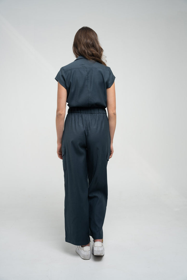 Cargo Tencel Jumpsuit