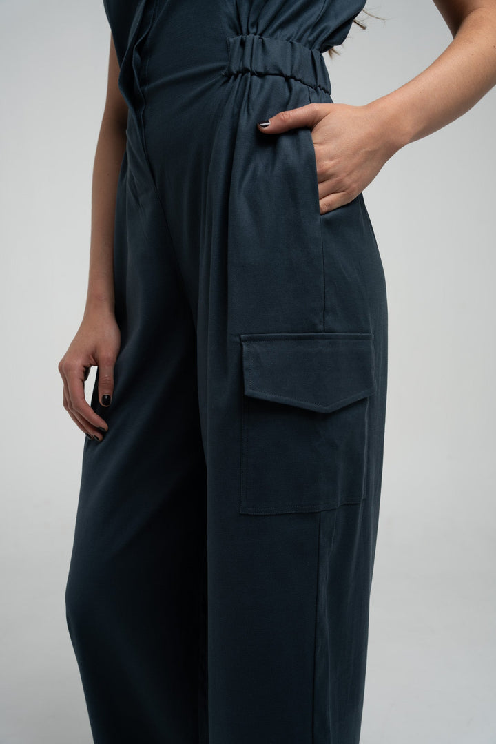 Cargo Tencel Jumpsuit