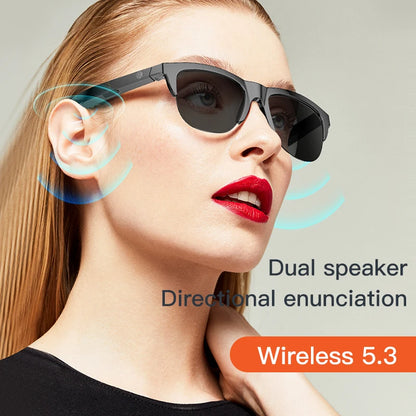 Bluetooth Sunglasses Men Camera Glasse Connected Glasses With ai Wireless 5.3 Stereo Music Bluetooth Headset Cycling glasses F06