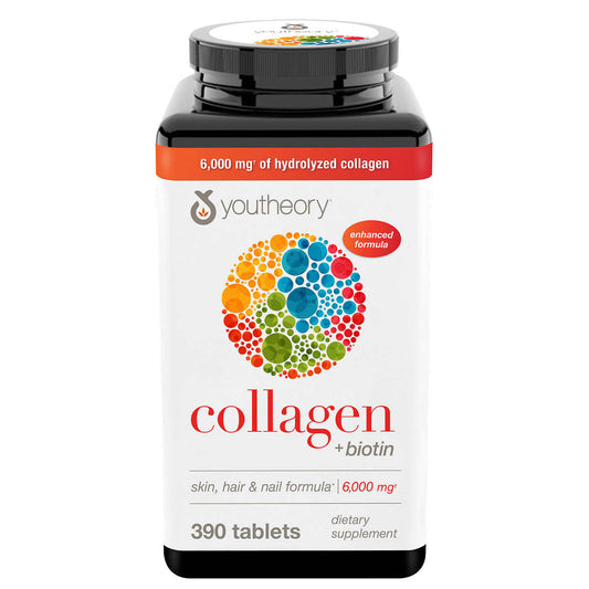 youtheory Collagen Plus Biotin, 390 Tablets (Copy)