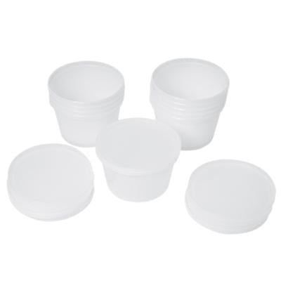 containers and lids ONLY for 1 lb putty (10 each)