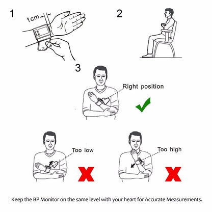 Portable LED Blood Pressure Monitor