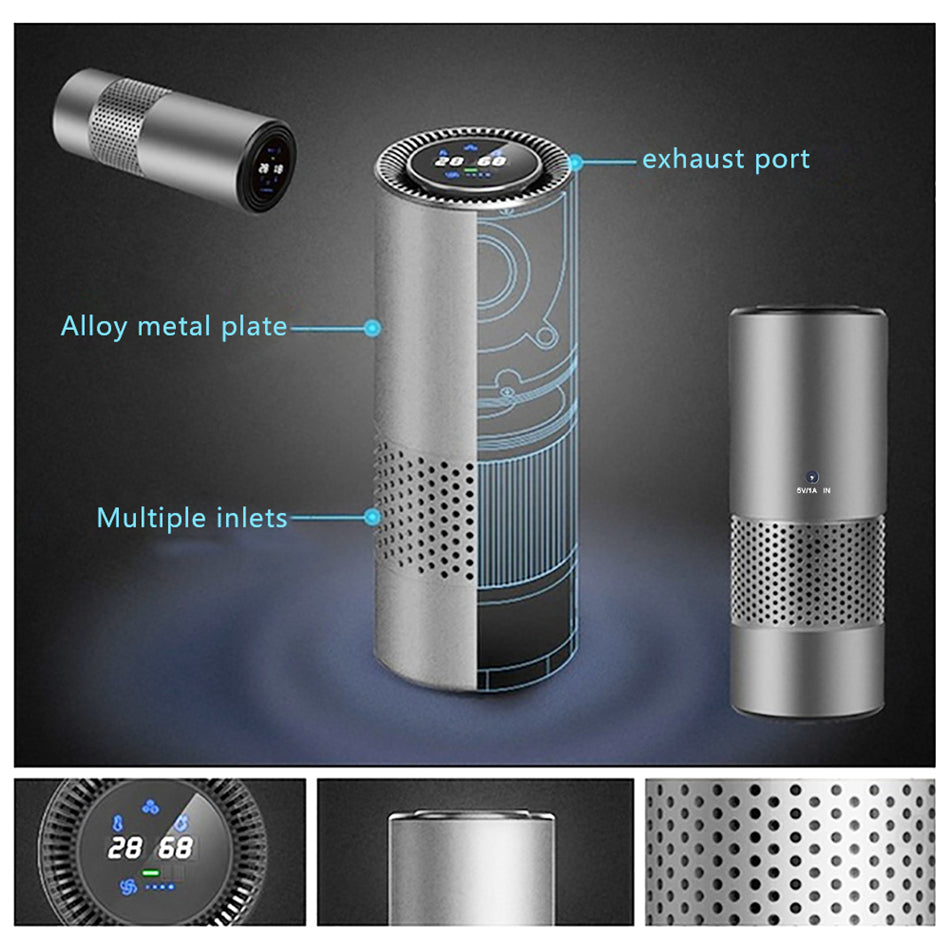 Advanced Car Air Purifier With HEPA Filter