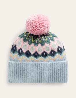 Fluffy Fair Isle Hat