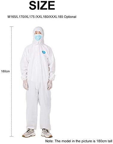 Mainstayae Coverall Disposable epidemic l Isolation Suit Prevent Invasion of for Staff Protective Clothing Dust-proof Coveralls static