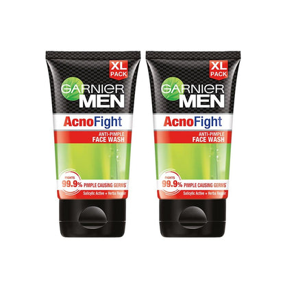 Garnier Men Acno Fight Anti-Pimple Face Wash (150 g) - Pack of 2