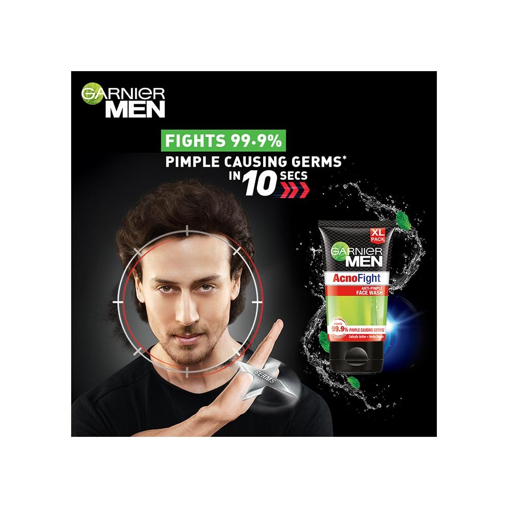 Garnier Men Acno Fight Anti-Pimple Face Wash (150 g) - Pack of 2