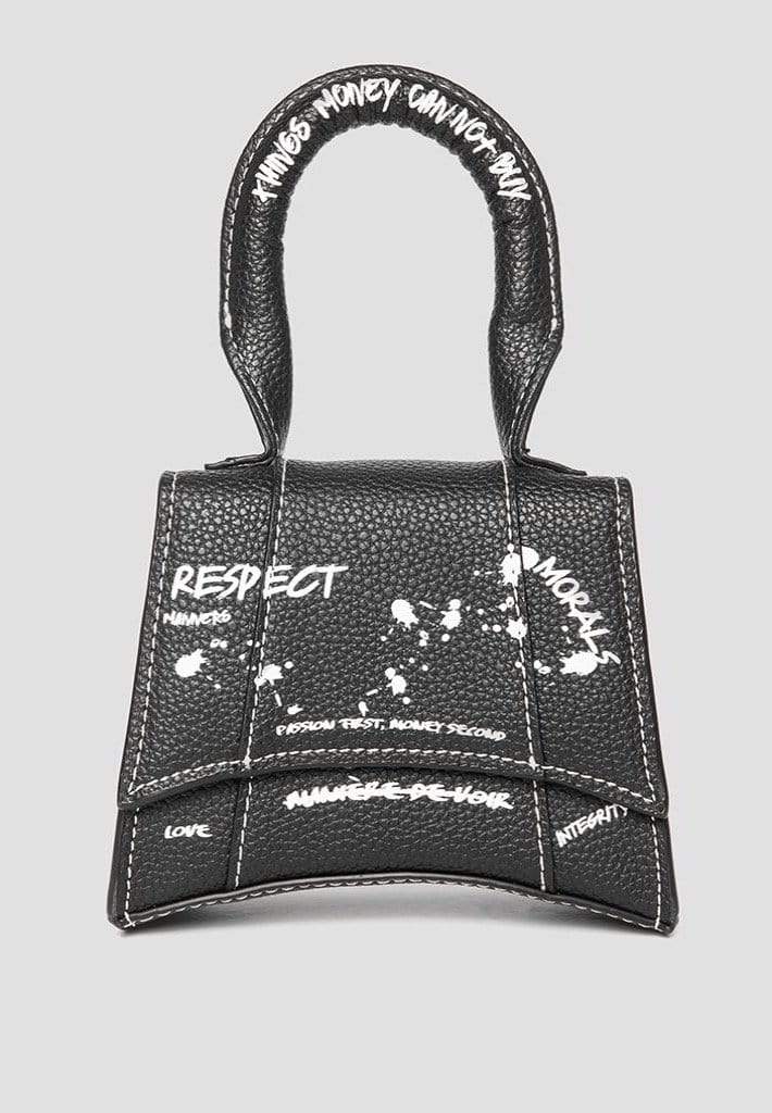 Miniature Graffiti Bag - Black