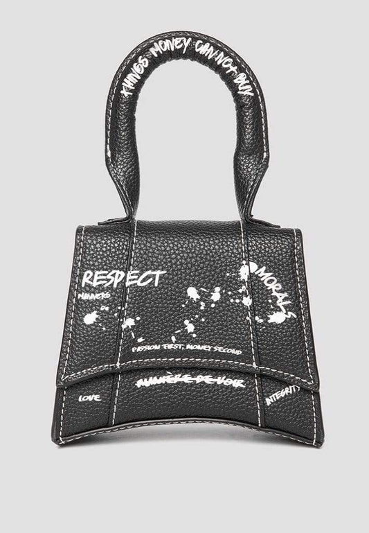 Miniature Graffiti Bag - Black