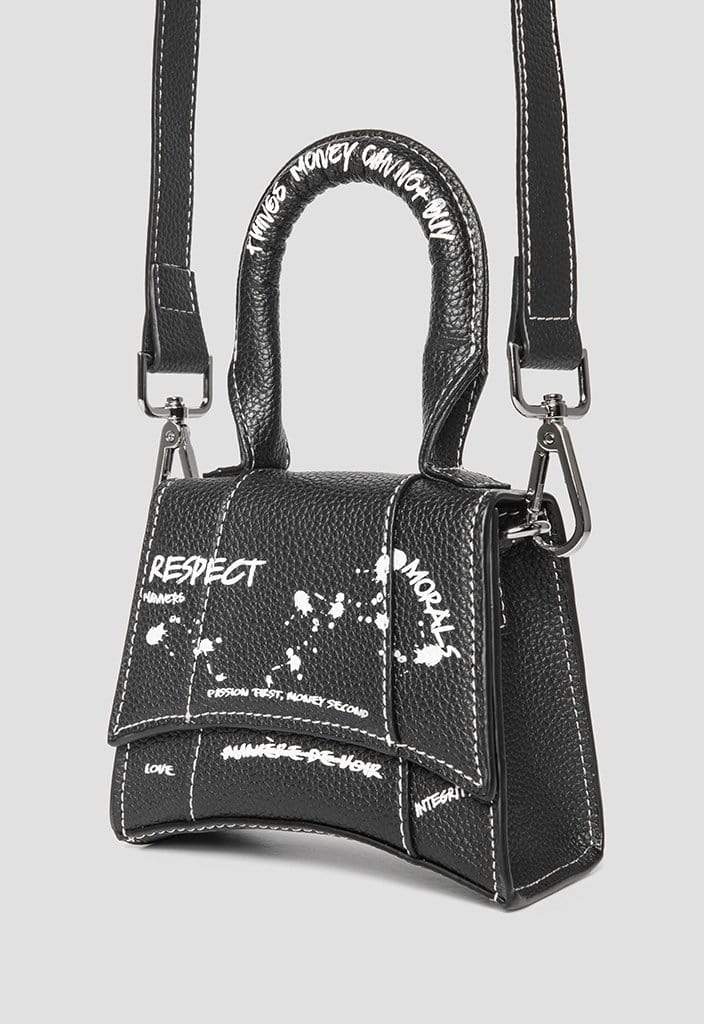 Miniature Graffiti Bag - Black