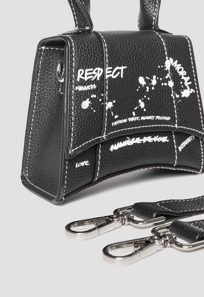 Miniature Graffiti Bag - Black