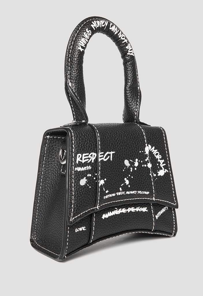 Miniature Graffiti Bag - Black