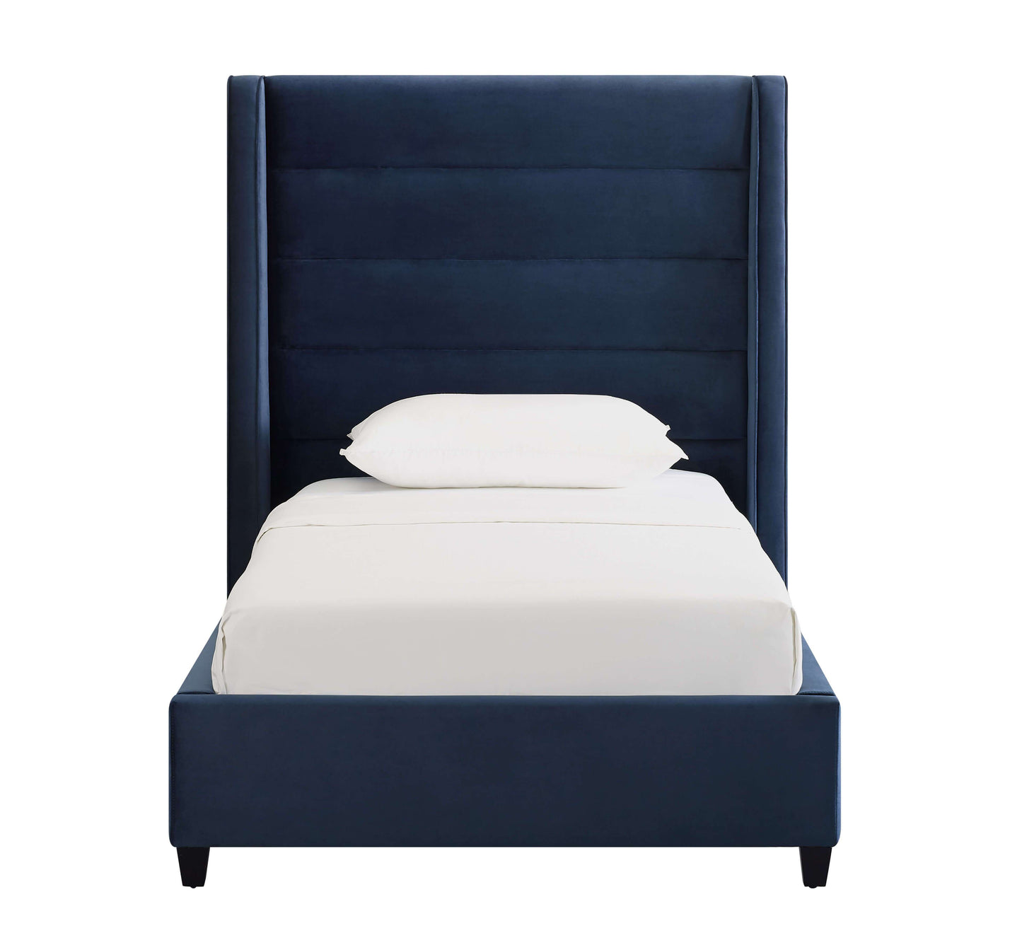 Koah Navy Velvet Bed in Twin