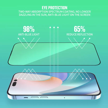 Blueo Anti Blu Ray Eye Protection HD Tempered Glass for iPhone 14 Pro