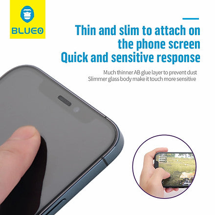 Blueo Dust Proof HD Tempered Glass for iPhone 13 Pro Max