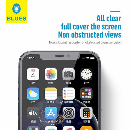 Blueo Dust Proof HD Tempered Glass for iPhone 13 Pro Max