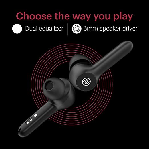 Noise Buds VS201 V2 in-Ear Truly Wireless Earbuds with Dual Equalizer | with Mic | Total 14-Hour Playtime | Full Touch Control | IPX5 Water Resistance and Bluetooth v5.1 (Olive Green)