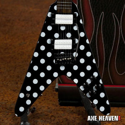 Randy Rhoads Classic "Harpoon" Polka Dot V Mini Guitar Replica Collectible