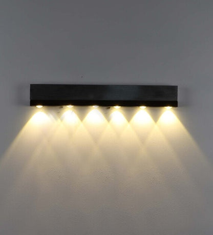 Black and Silver Aluminium Wall Light