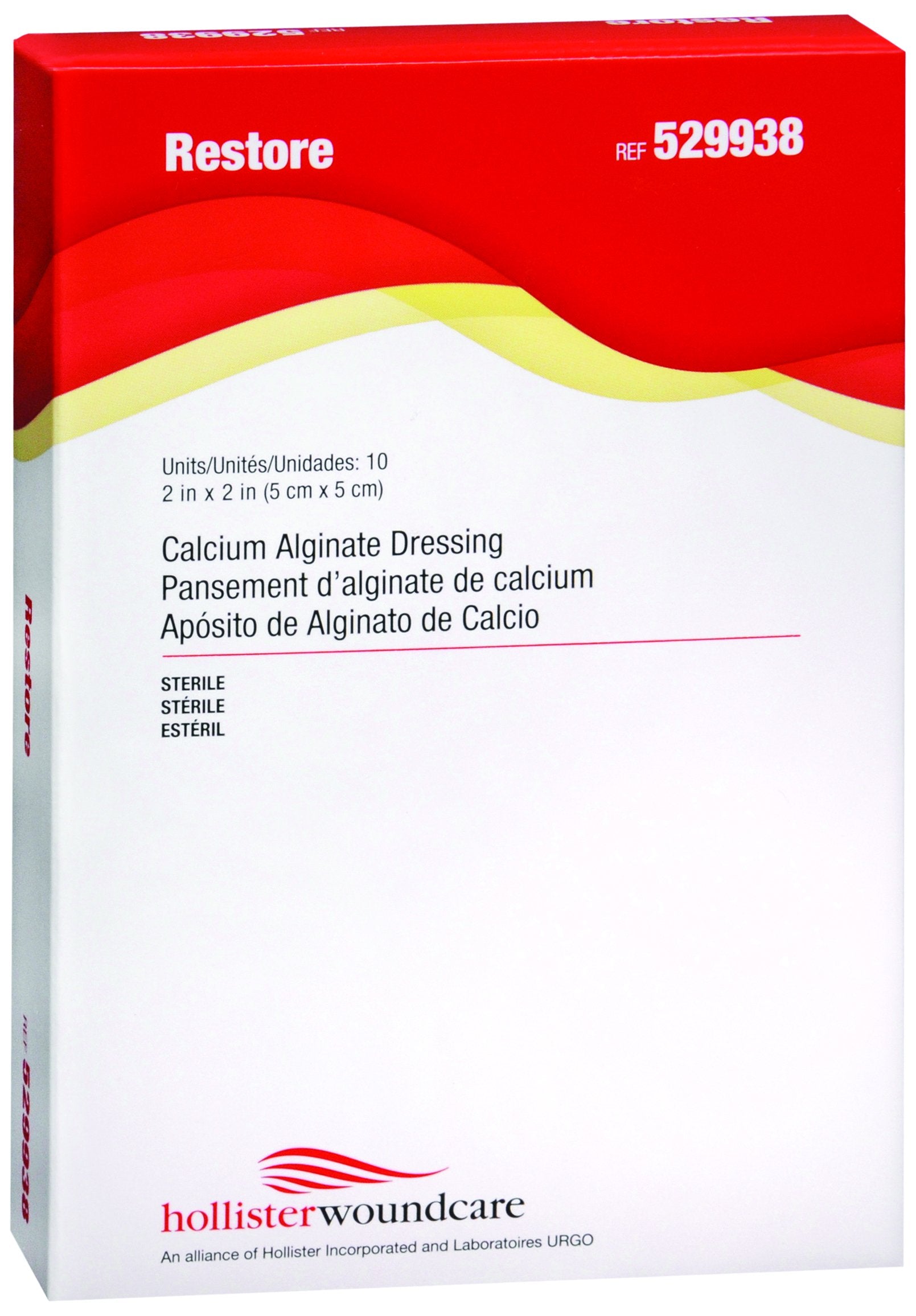 Hollister Restore(TM) Calcium Alginate Dressing, 2 x 2 Inch