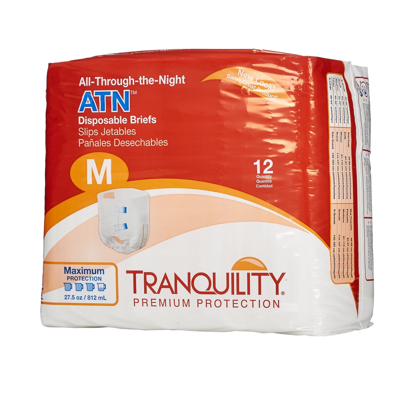 Tranquility(R) ATN Maximum Protection Incontinence Brief, Medium