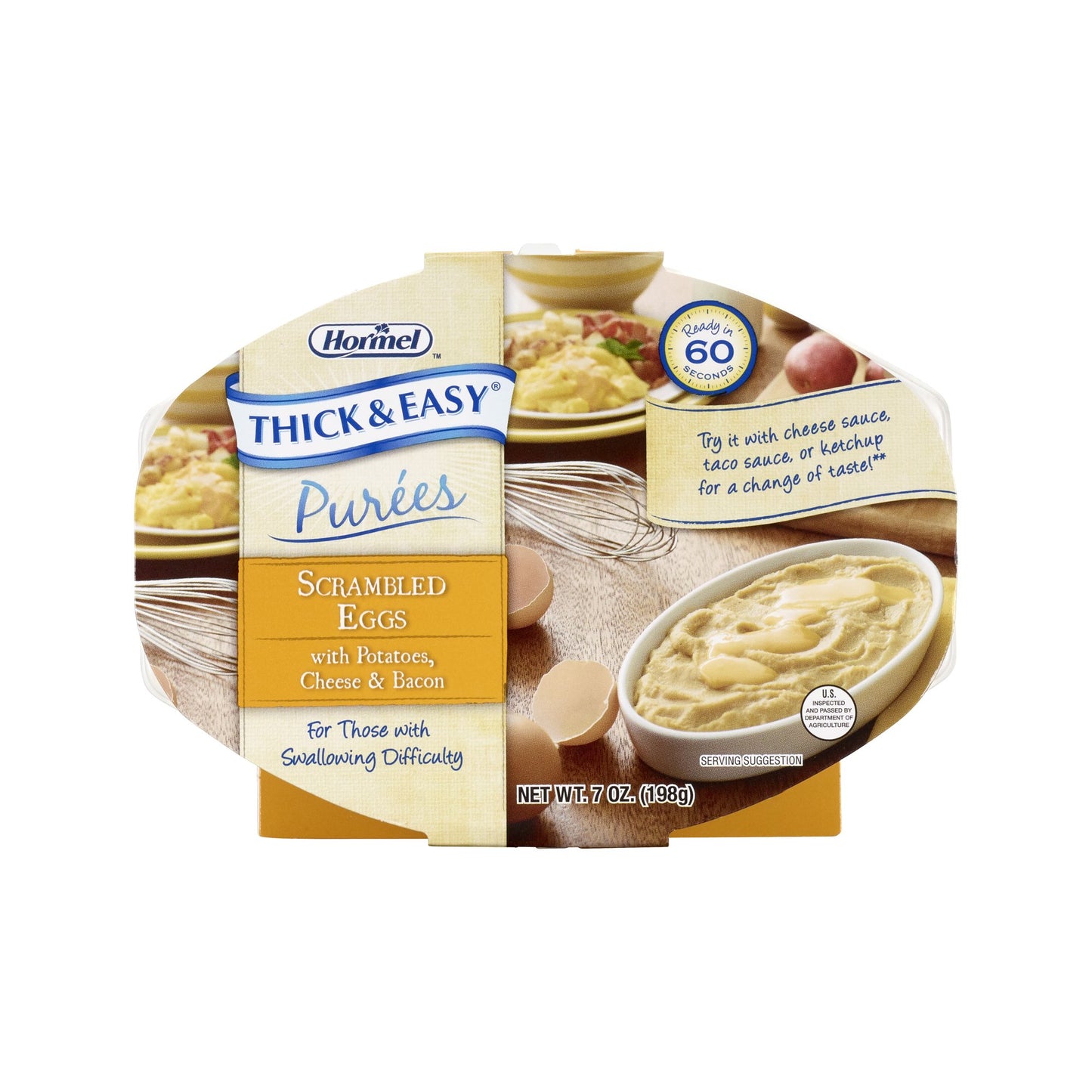 Thick & Easy(R) Pur??es, Scrambled Eggs / Potatoes Pur??e, 7 oz. Tray