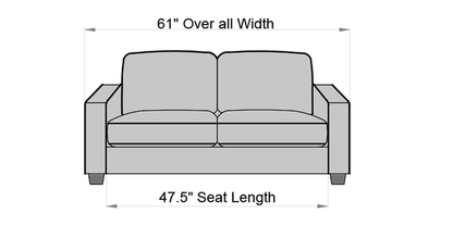 Hugo 2 Seater Sofa in Charcoal Grey Colour