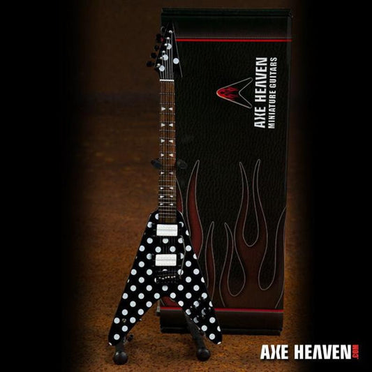 Randy Rhoads Classic "Harpoon" Polka Dot V Mini Guitar Replica Collectible