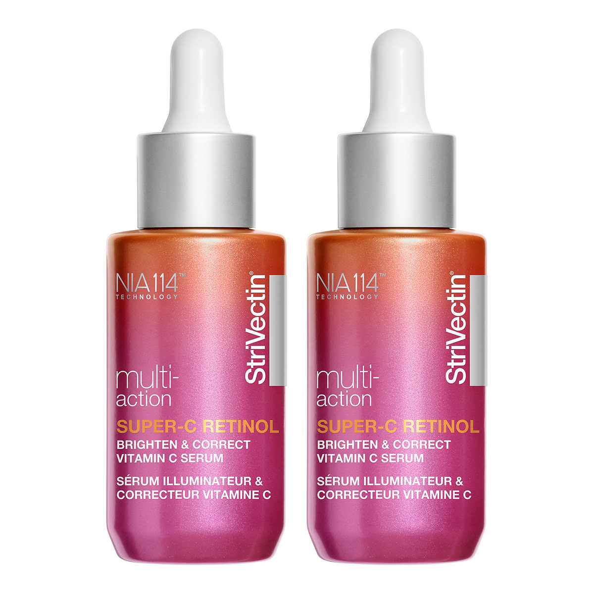 StriVectin Super-C Retinol Brighten & Correct Vitamin C Serum 1 fl oz, 2-pack