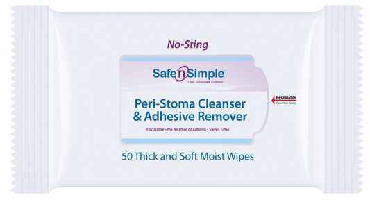 Safe n Simple Adhesive Remover, 50 per pack