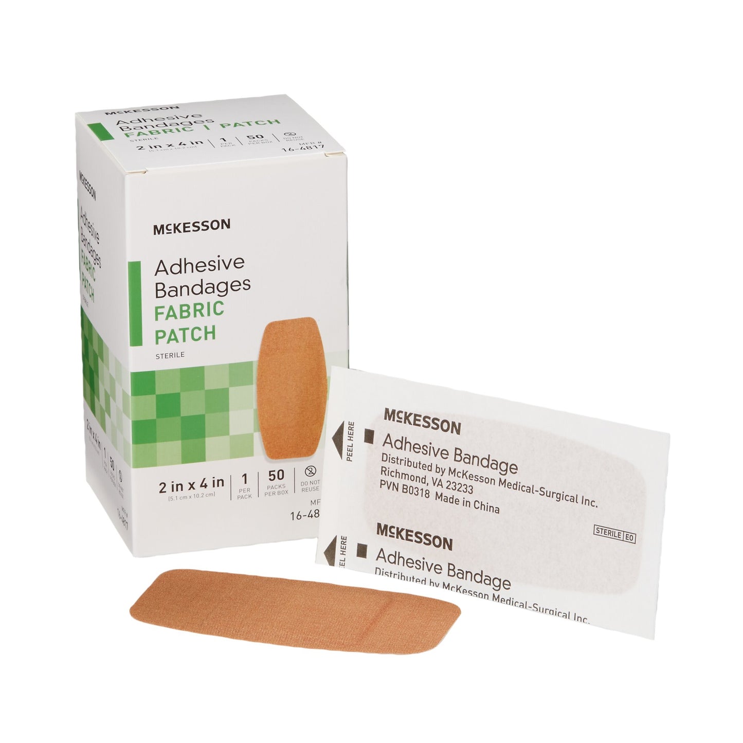 McKesson Tan Adhesive Strip, 2 x 4 Inch