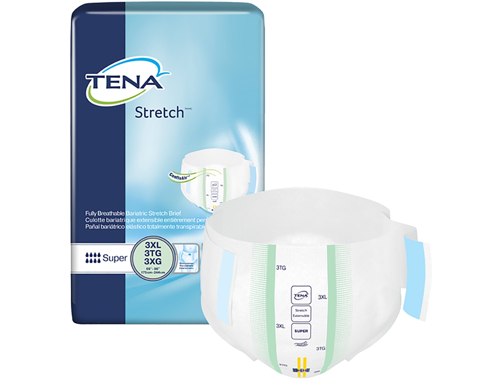 Tena(R) Stretch(TM) Bariatric Super Incontinence Brief