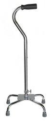 McKesson Offset Quad Cane, Steel, 29 - 37.5 in., Adjustable, Chrome