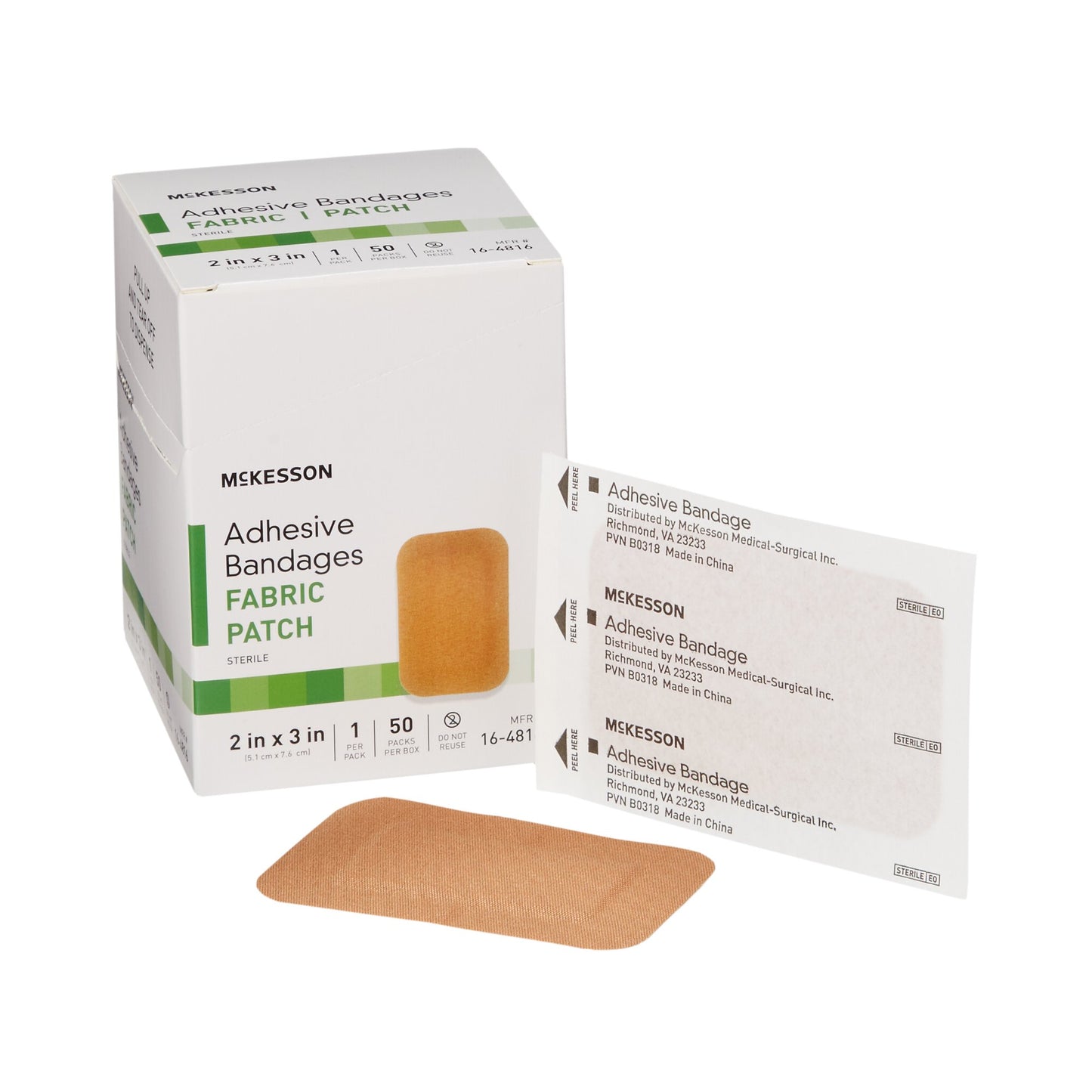 McKesson Tan Adhesive Strip, 2 x 3 Inch