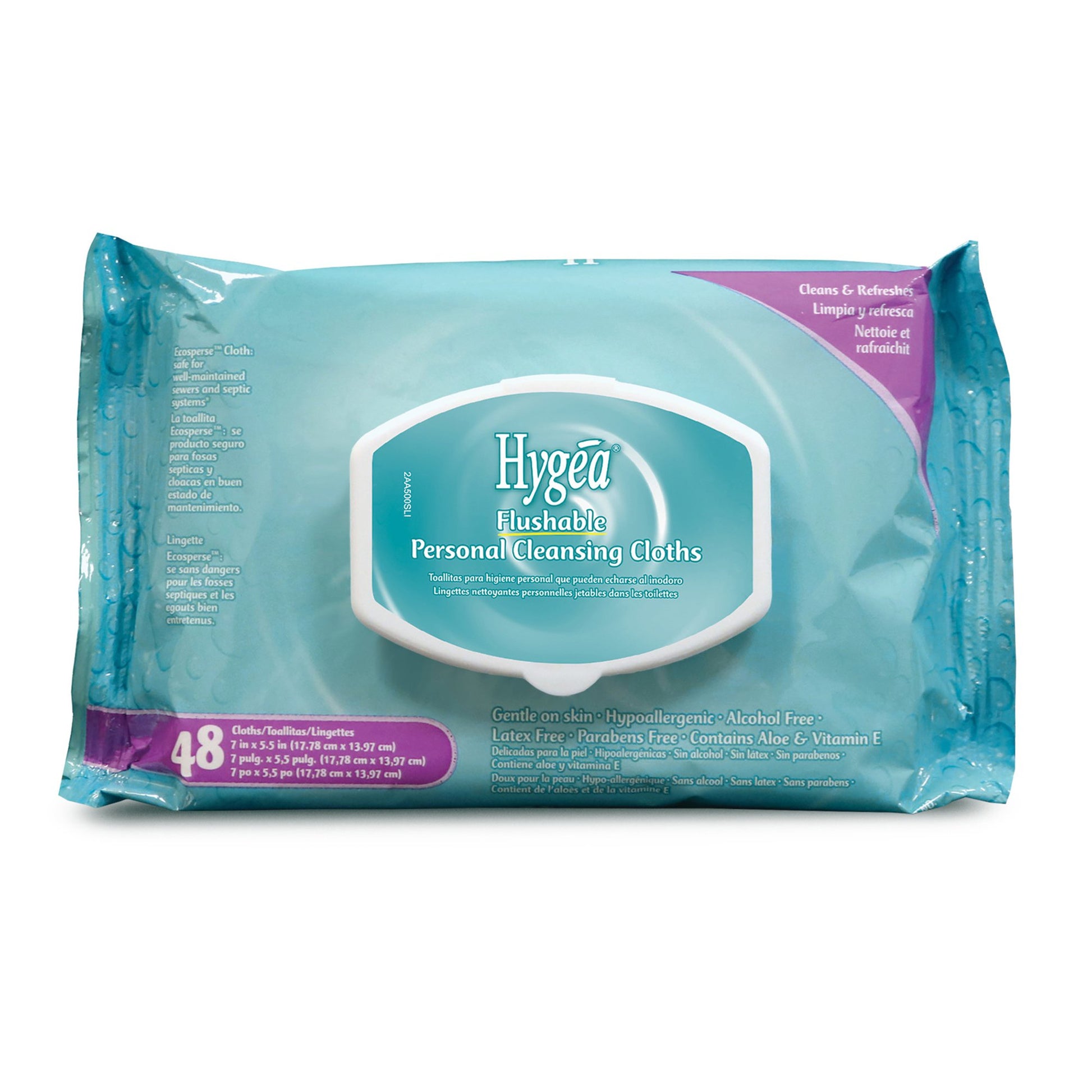 Hygea(R) Floral Scent Personal Cleansing Cloths