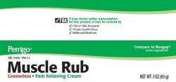 Perrigo Muscle Rub Pain Relieving Cream