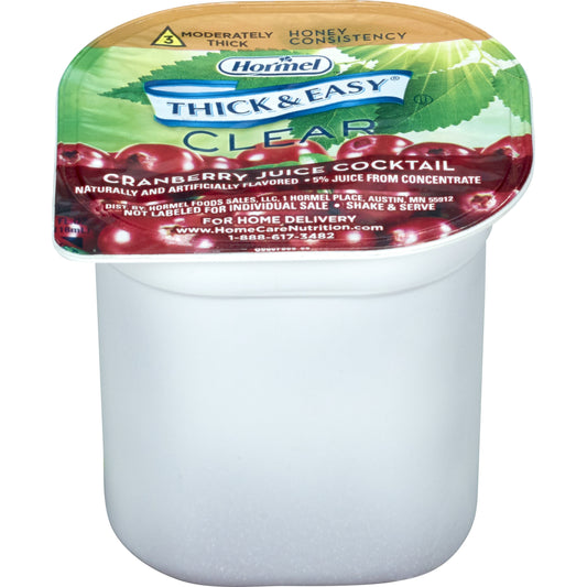 Thick & Easy(R) Clear Honey Consistency Cranberry Juice Thickened Beverage, 4 oz. Cup