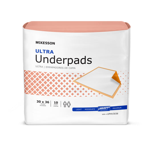 McKesson Ultra Heavy Absorbency Underpad, 30 x 36 Inch