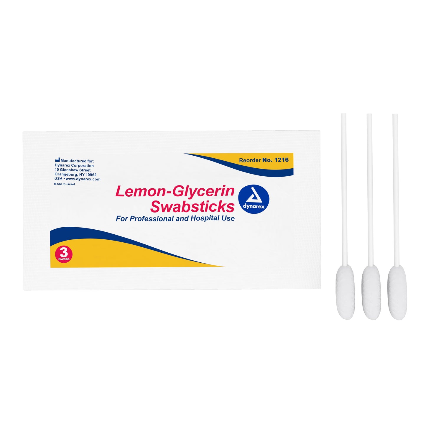 dynarex(R) Lemon-Glycerin Flavored Oral Swabsticks