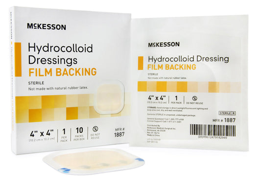 McKesson Hydrocolloid Dressing, 4 x 4 Inch