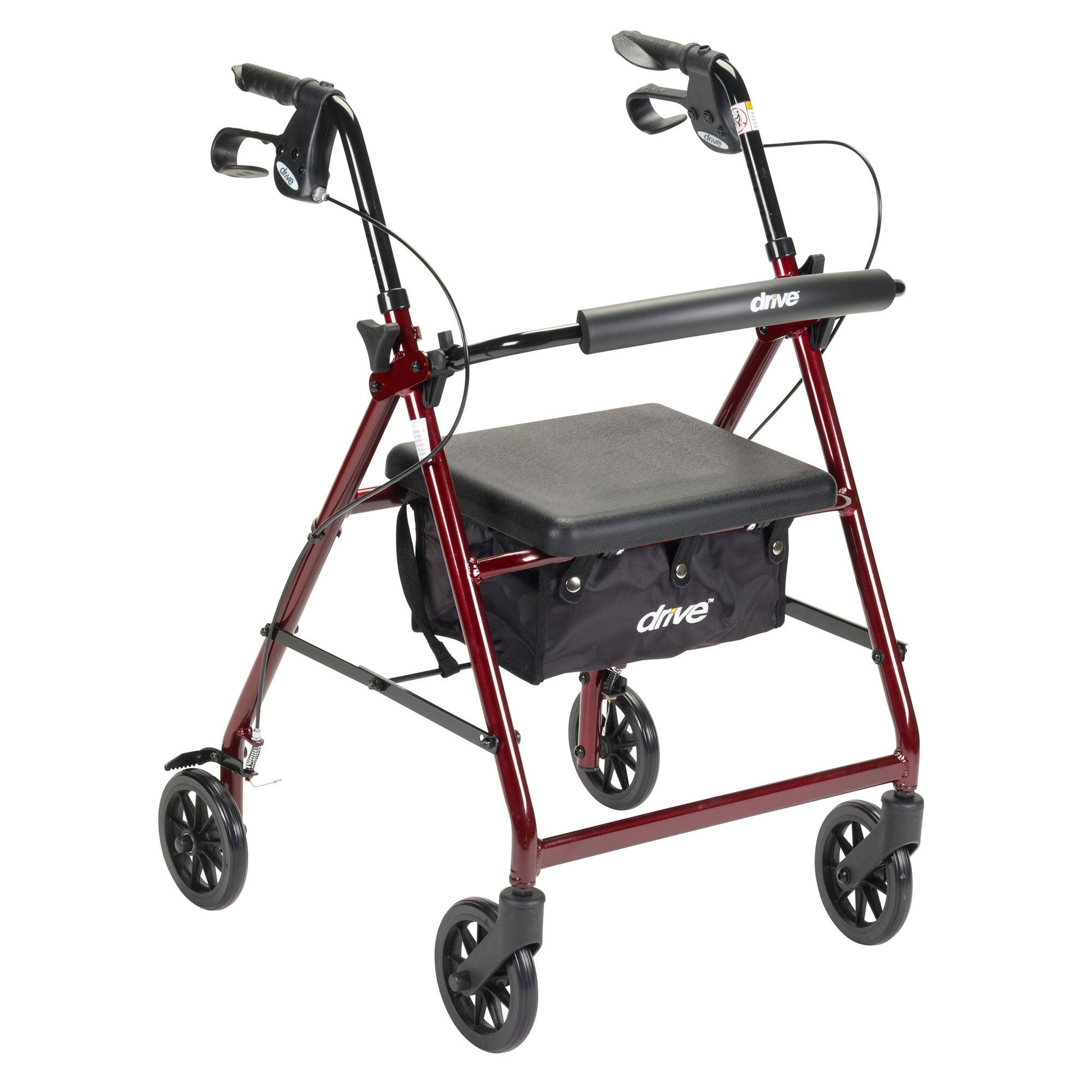 McKesson 4-wheel Rollator, Red