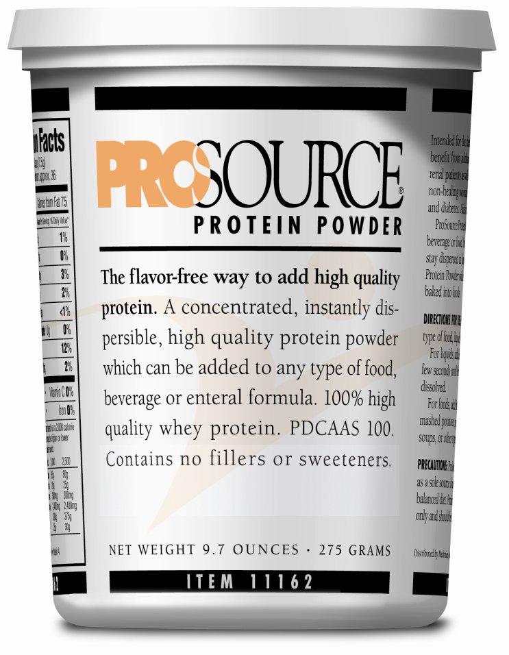 ProSource(TM) Protein Supplement, Unflavored, 9.7 oz. Tub Powder