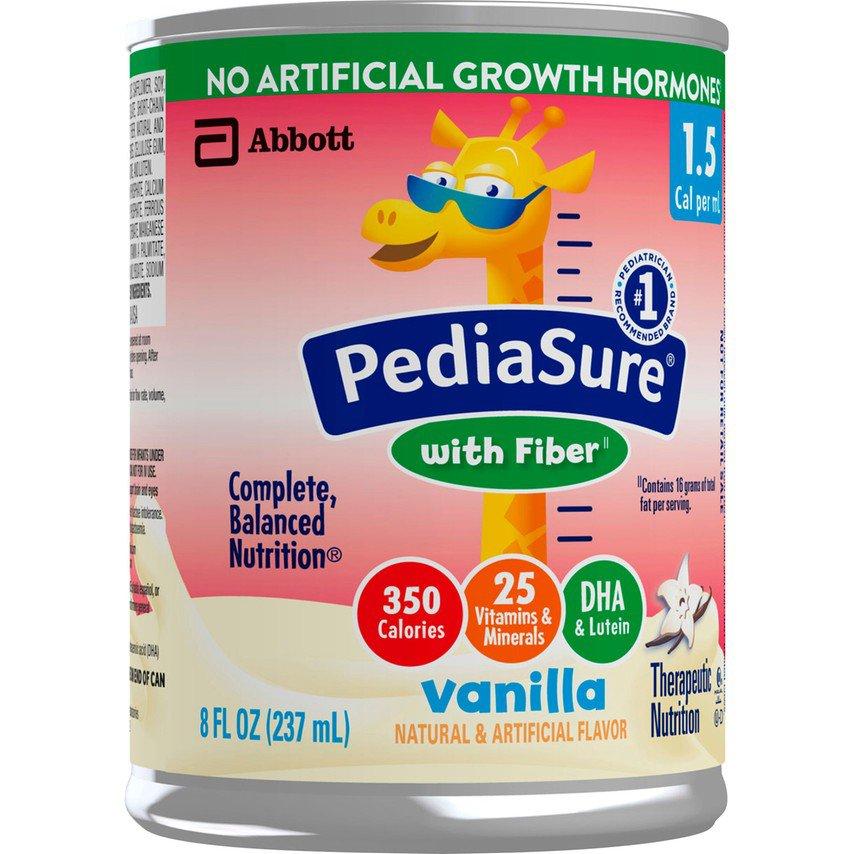 PediaSure(R) 1.5 Cal with Fiber Vanilla Pediatric Oral Supplement, 8 oz. Can, 24 per Case