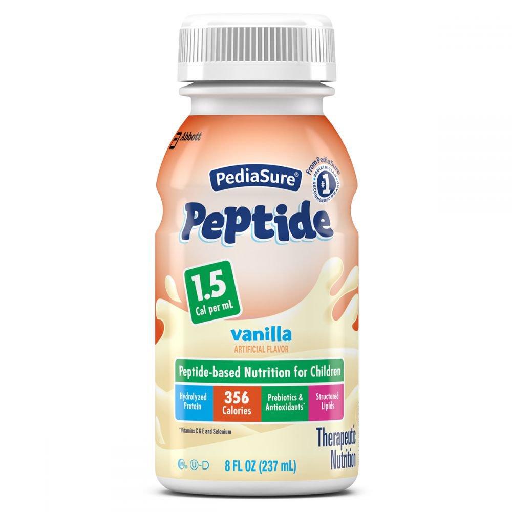 PediaSure Peptide 1.5 Cal Vanilla Pediatric Oral Supplement, 8 oz. Bottle